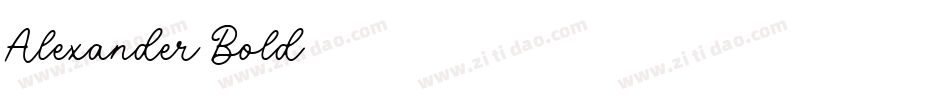 Alexander Bold字体转换